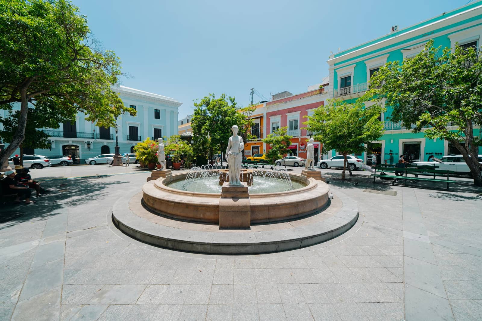 A historic plaza in Old San Juan
